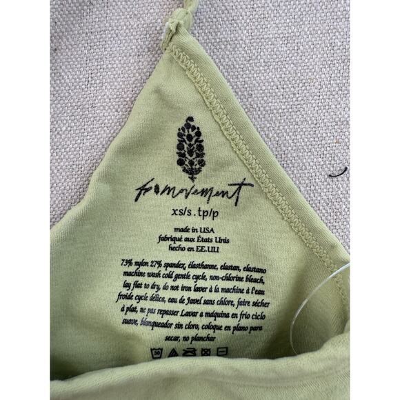 Free People Women's Green Tank Top Size XS - Picture 4 of 5